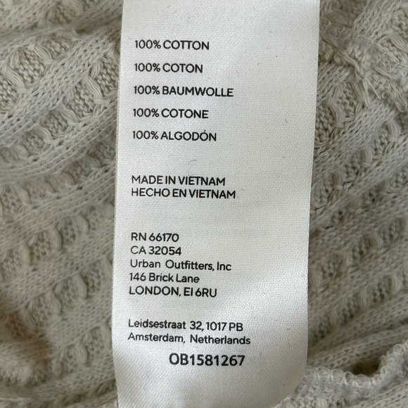 Free People Stone Cold Juicy Long Sleeve Waffle Knit Top L Oversized Cowl Neck - Picture 10 of 16